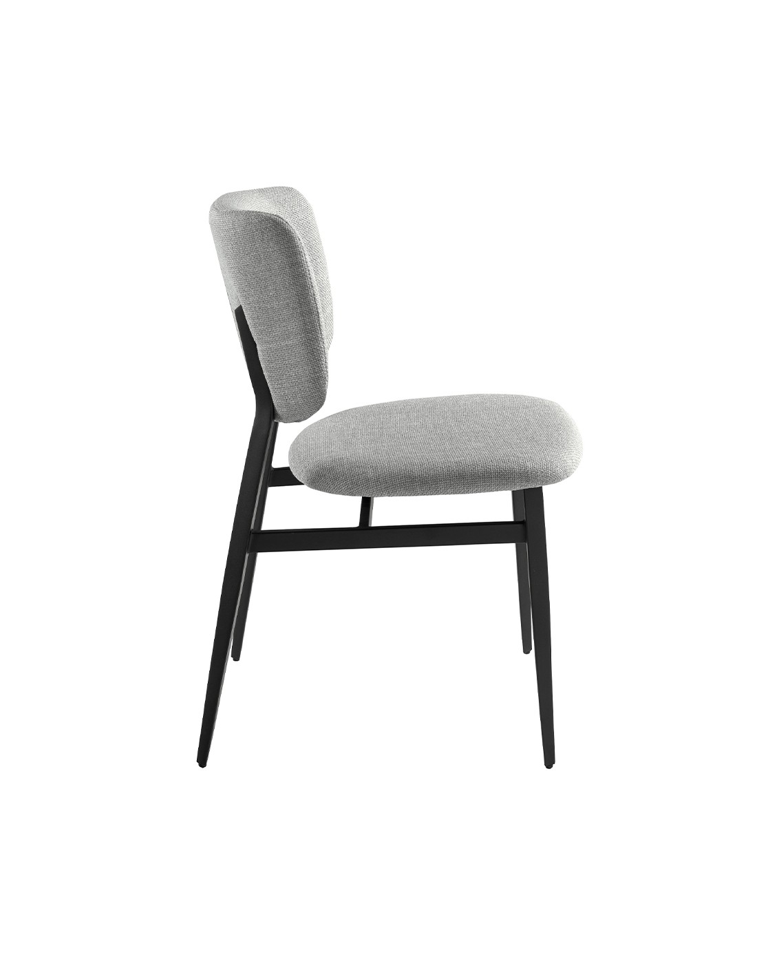 Silla tela gris claro