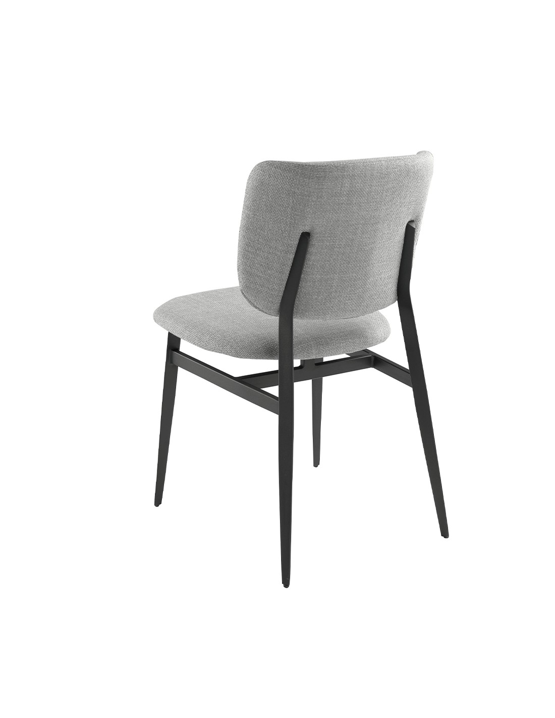 Silla tela gris claro