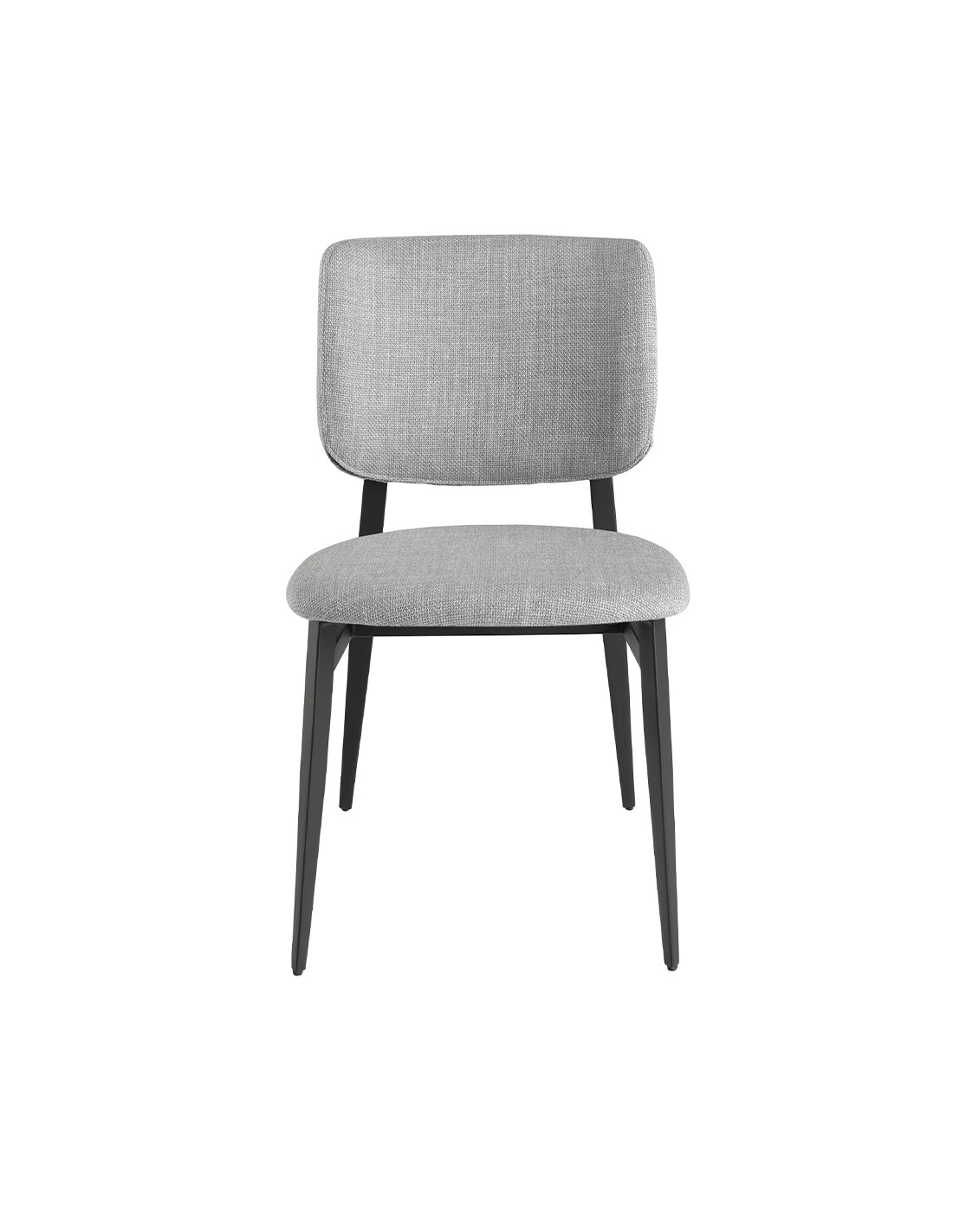 Silla tela gris claro