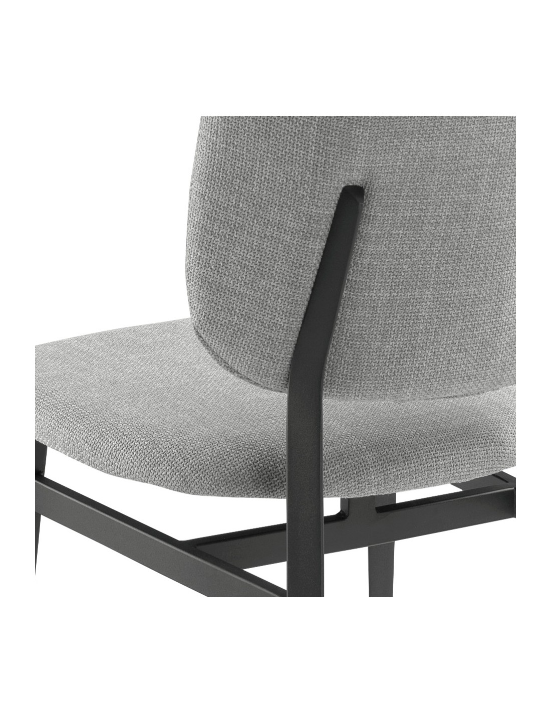 Silla tela gris claro