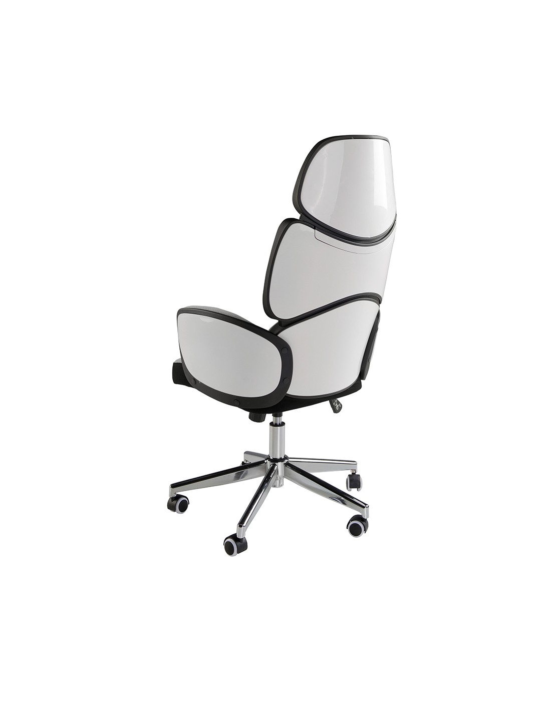 Silla oficina giratoria tela gris claro y pvc...