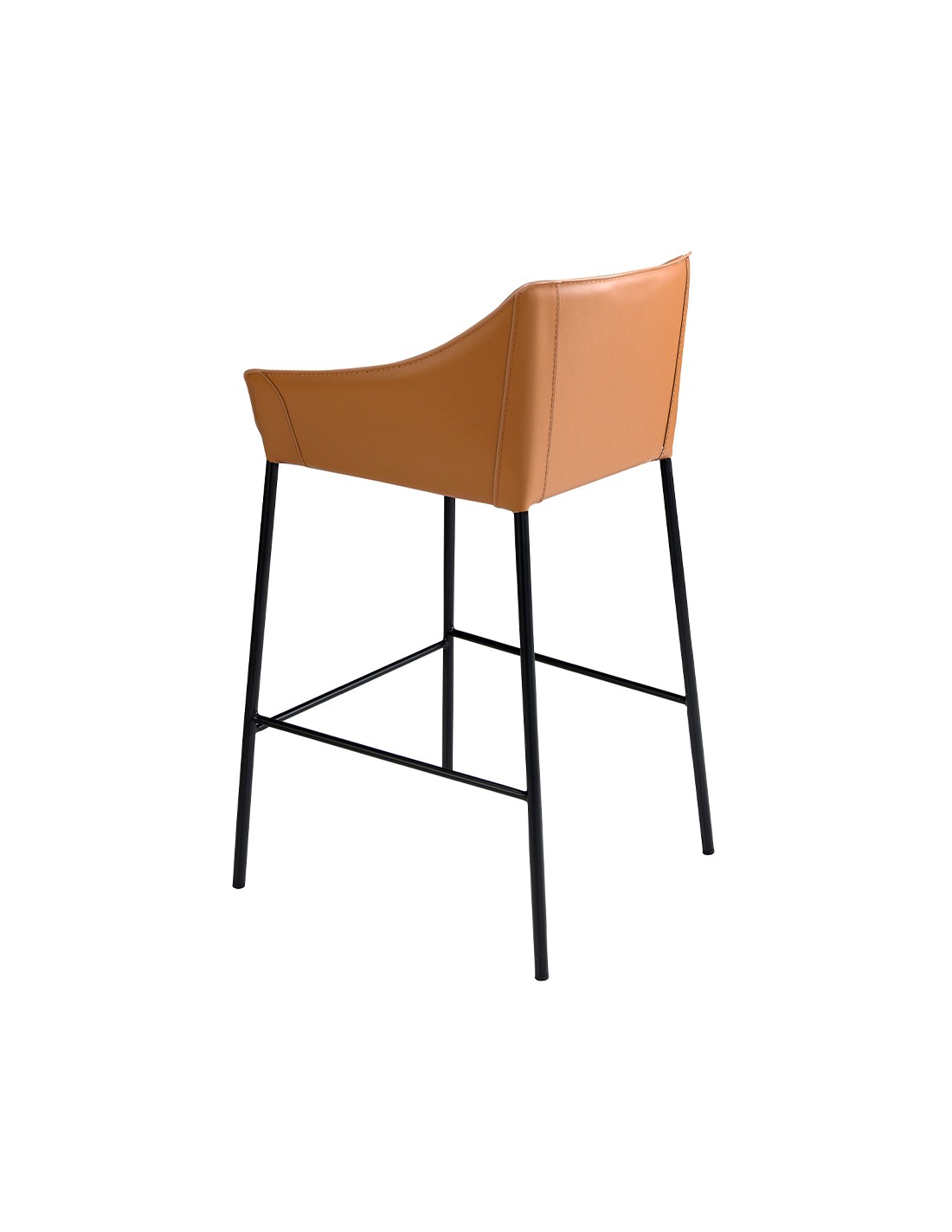 Taburete polipiel marrón