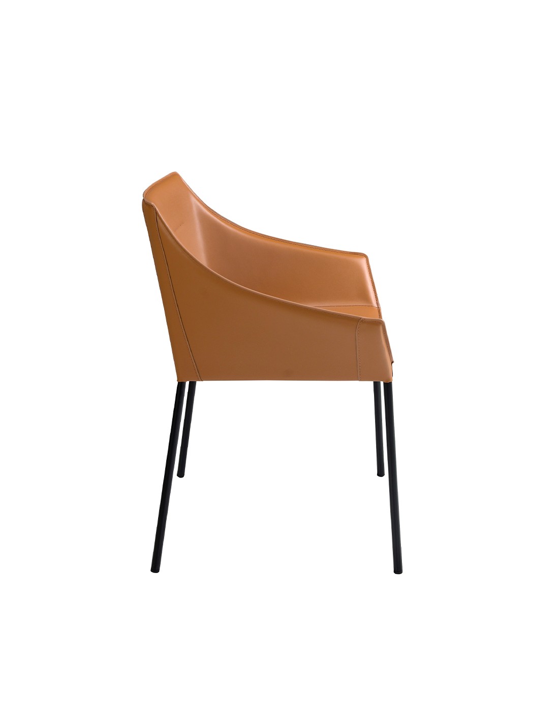 Silla polipiel marrón