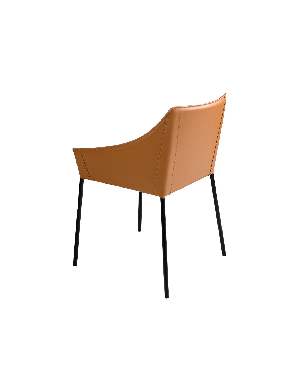 Silla polipiel marrón