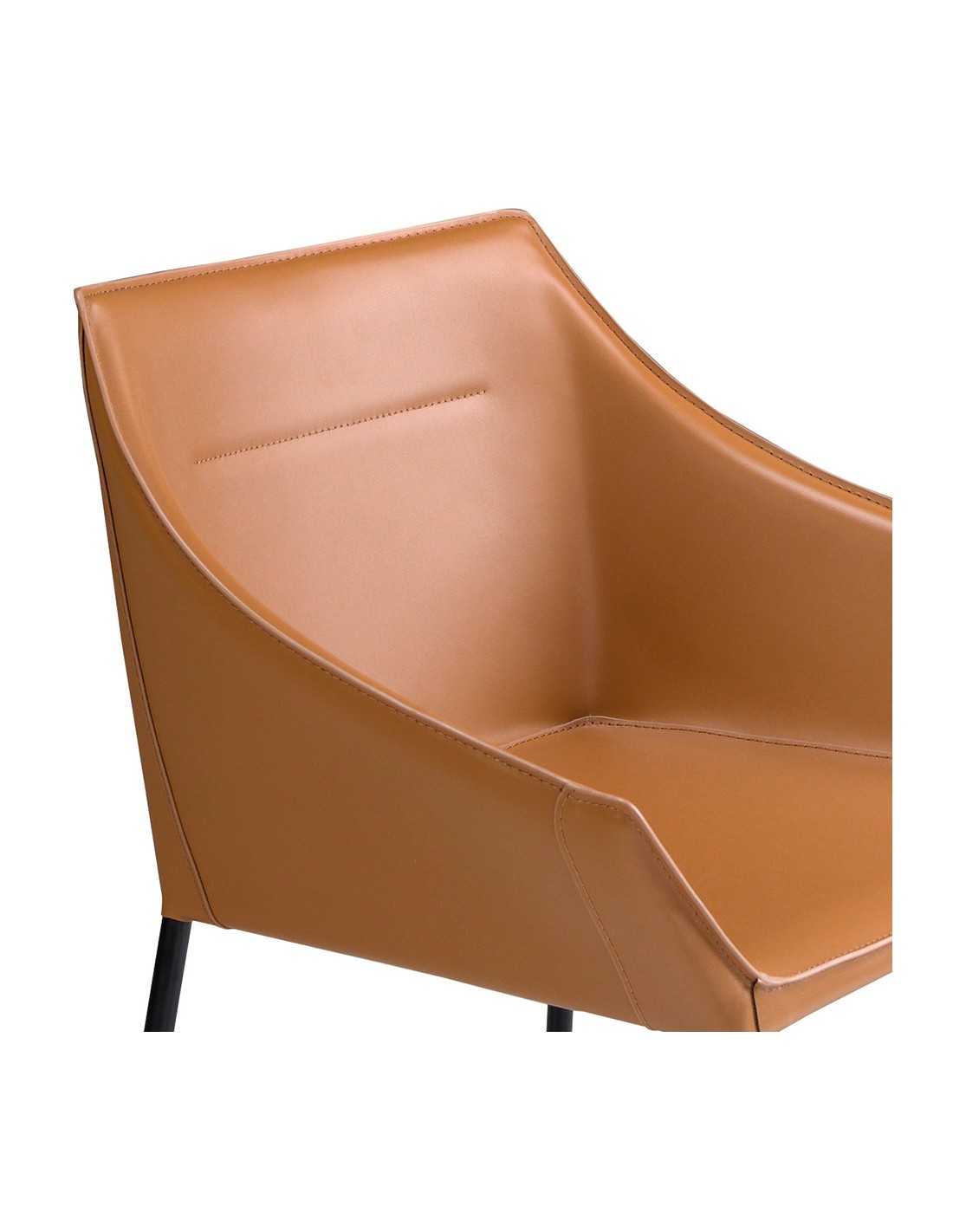 Silla polipiel marrón