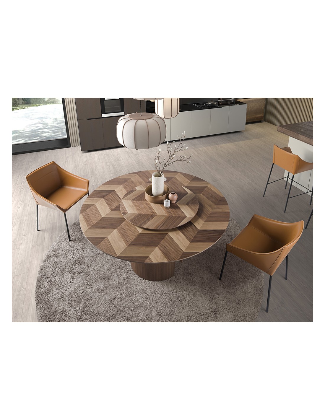 Silla polipiel marrón