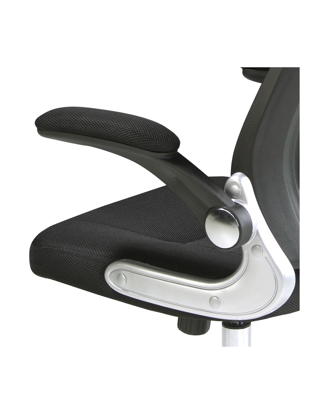 Silla oficina giratoria tela negra