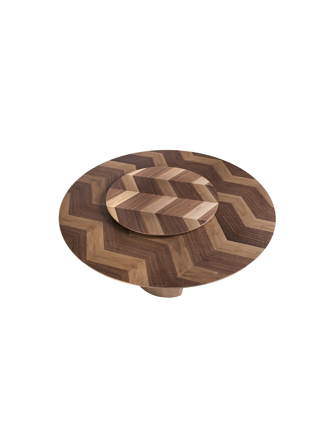 Mesa comedor redonda nogal