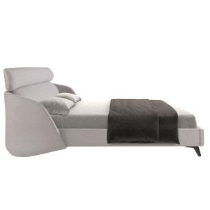 Cama tela color gris claro 2
