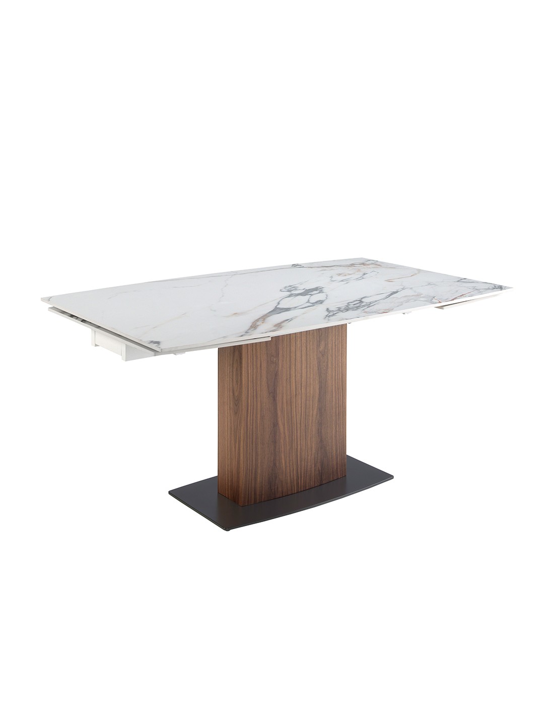 Mesa comedor extensible ovalada barril mármol...