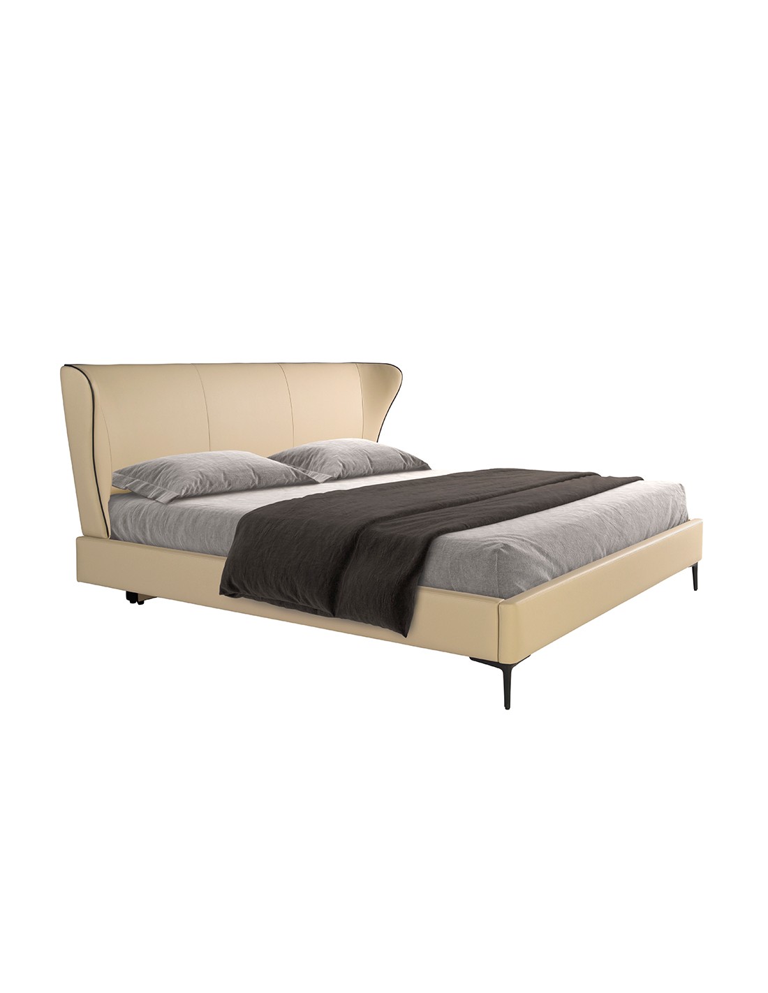 Cama polipiel color crema