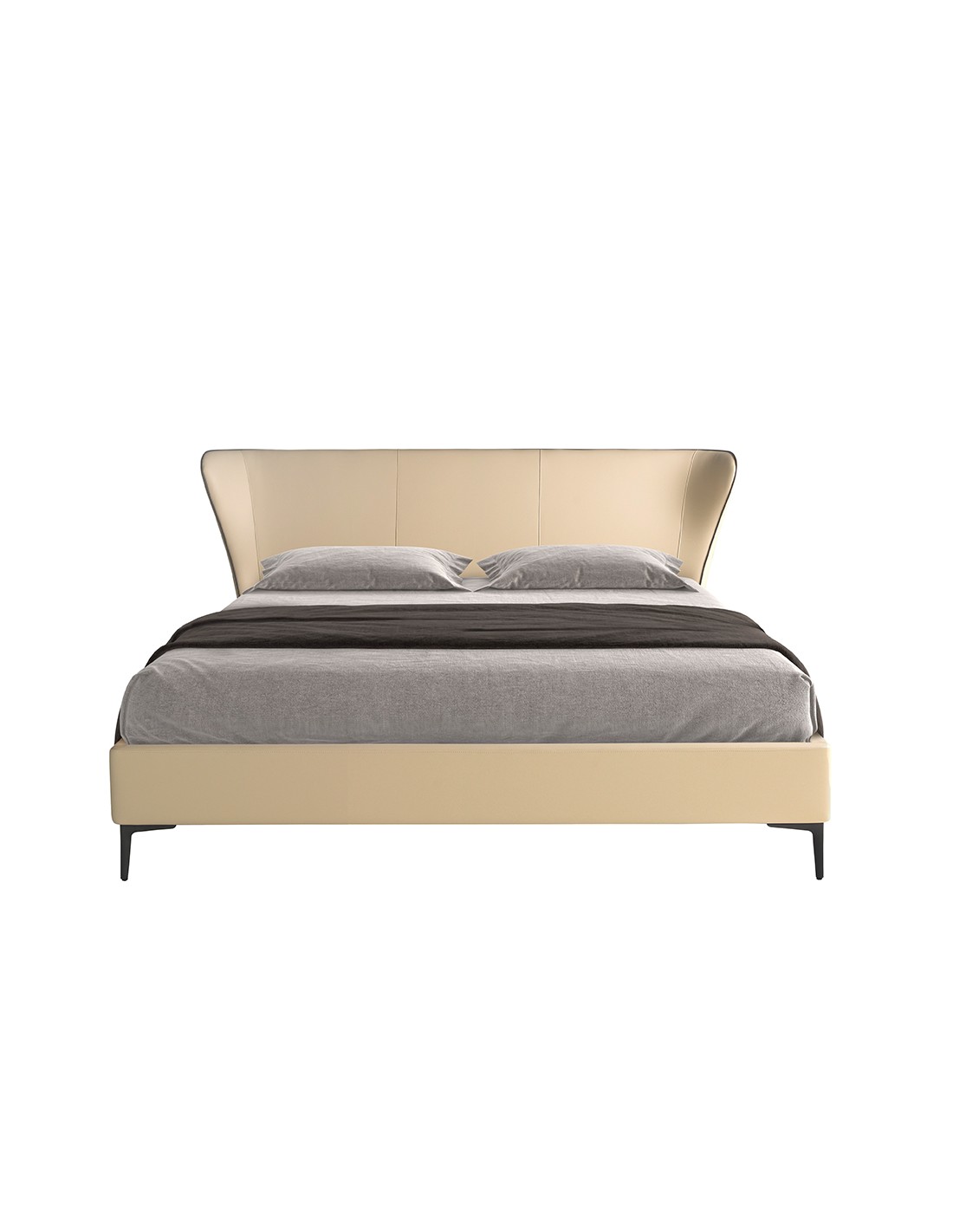 Cama polipiel color crema