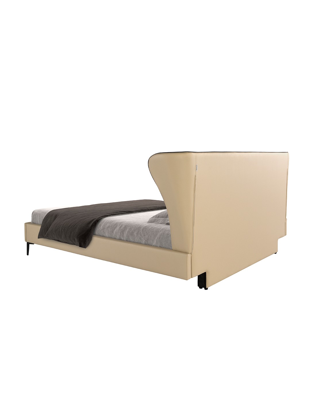 Cama polipiel color crema