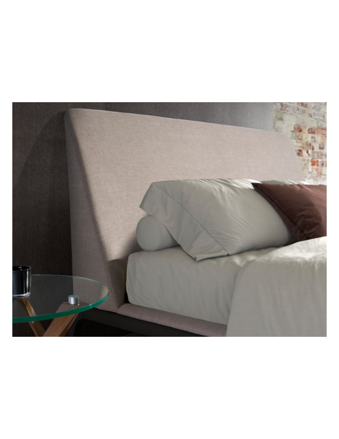 Cama tela color gris