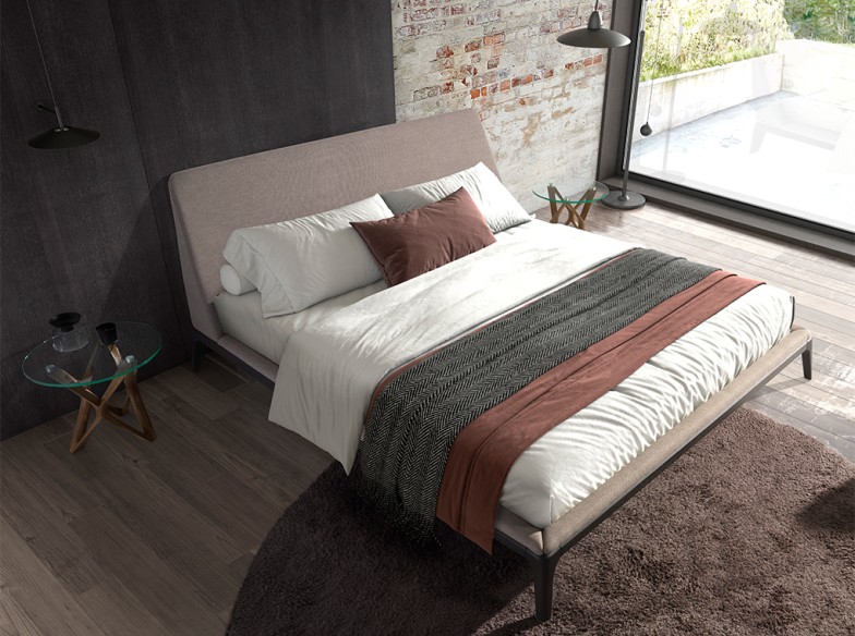 Cama tela color gris