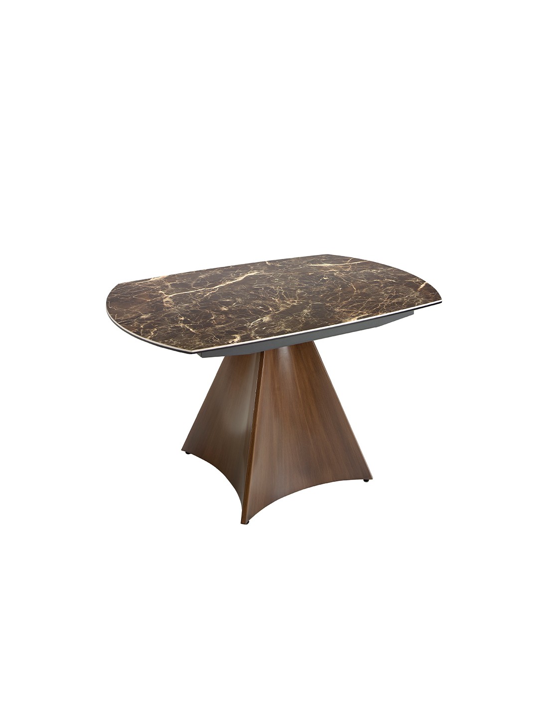 Mesa comedor extensible ovalada barril mármol...