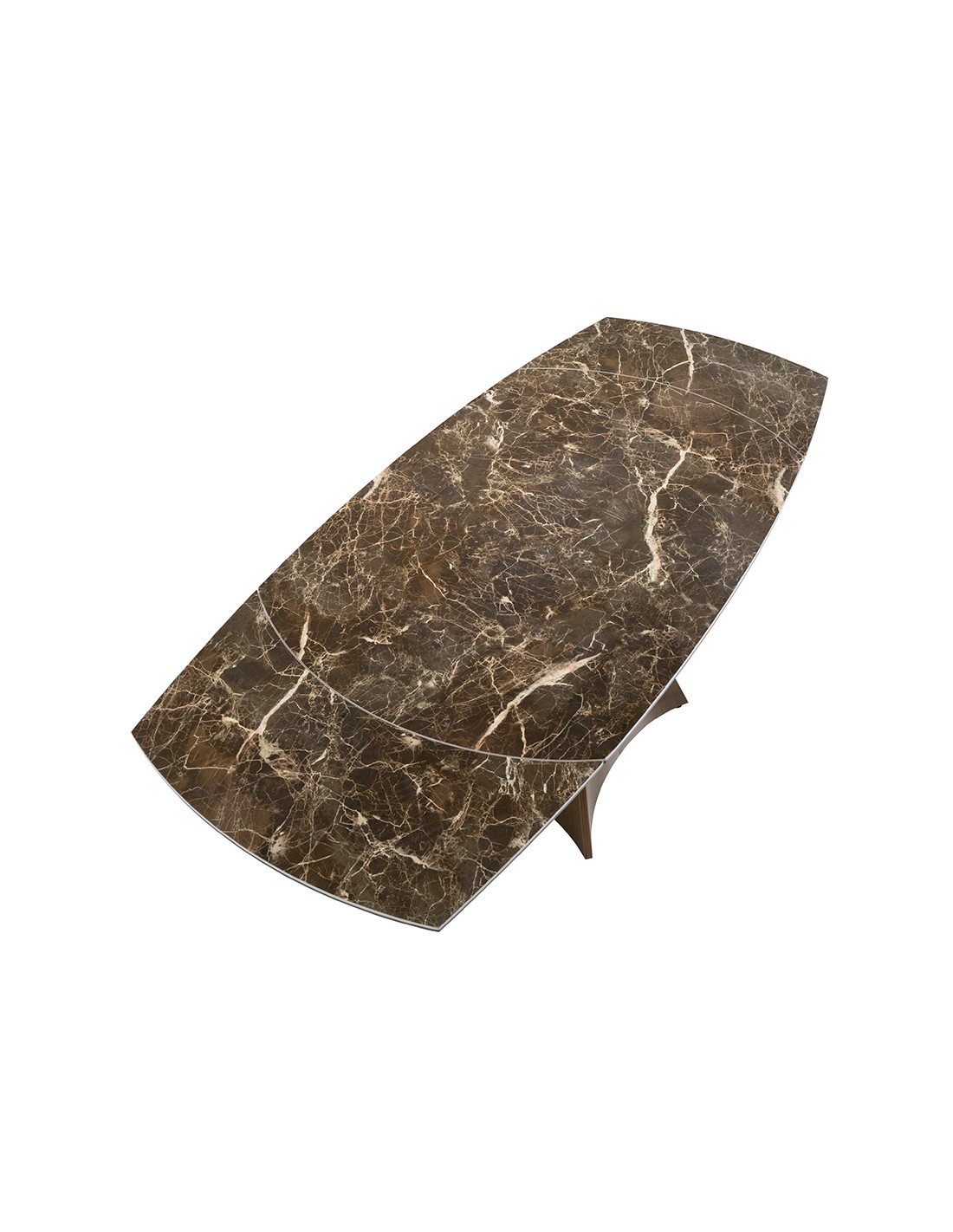 Mesa comedor extensible ovalada barril mármol...