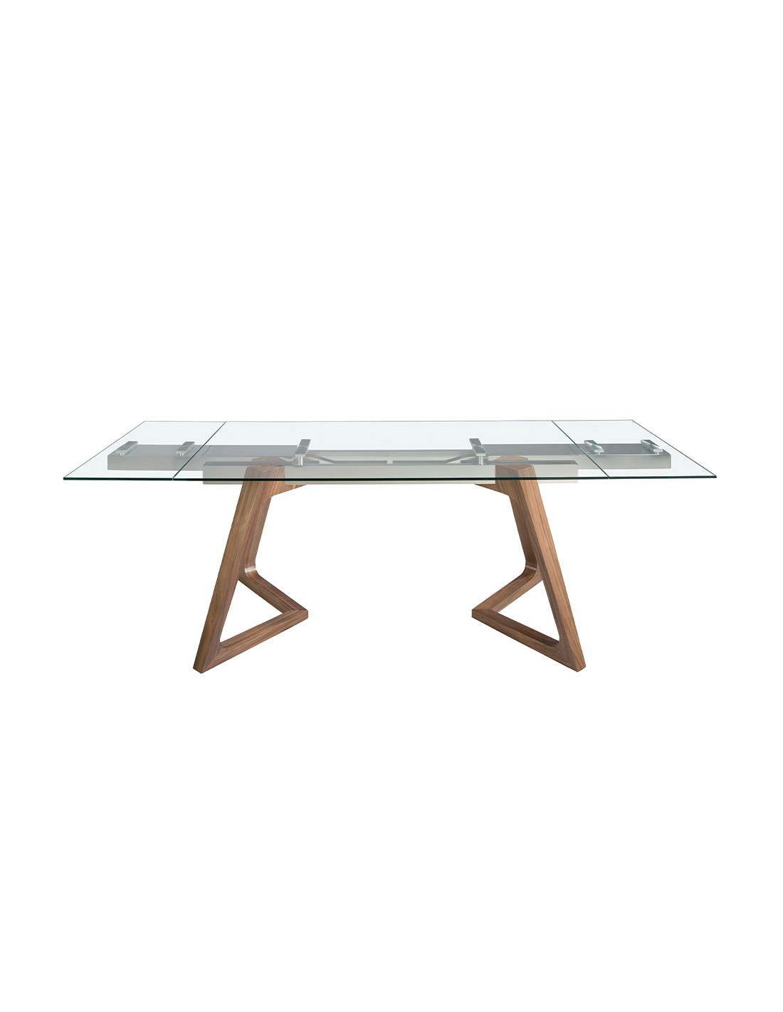 Mesa comedor extensible rectangular cristal...