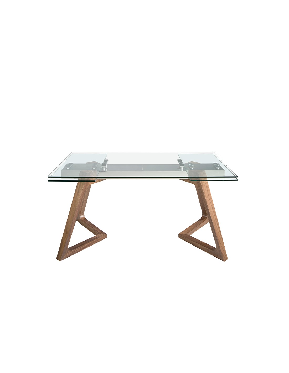 Mesa comedor extensible rectangular cristal...