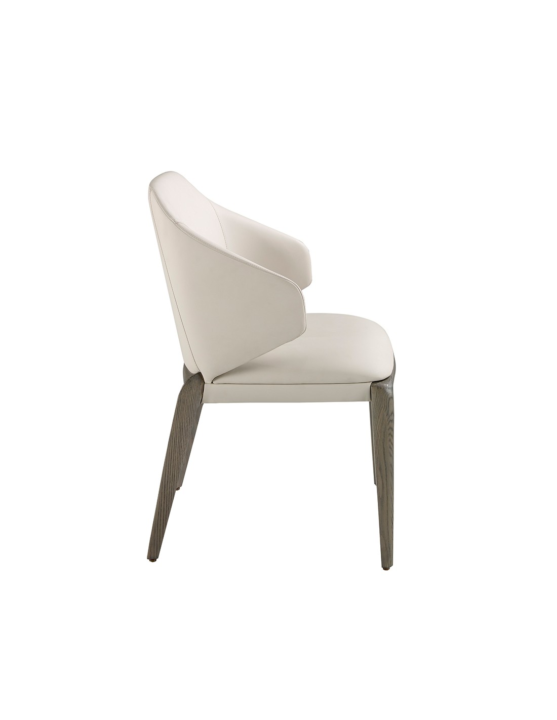 Silla polipiel crema