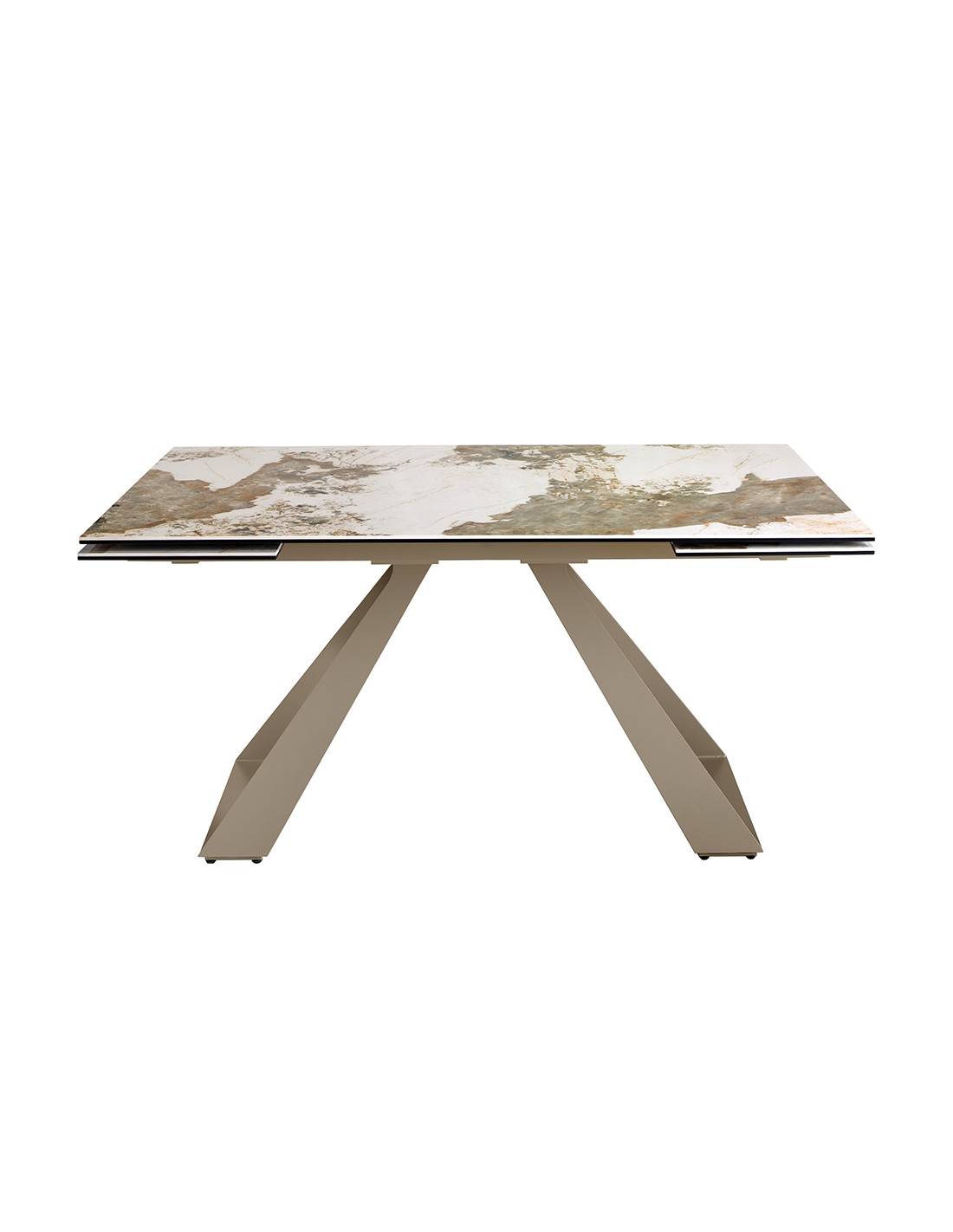 Mesa comedor extensible rectangular mármol...