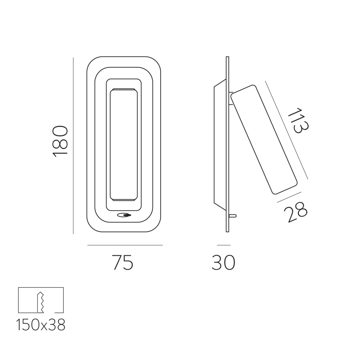 16/3826 CON INTERRUPTOR
