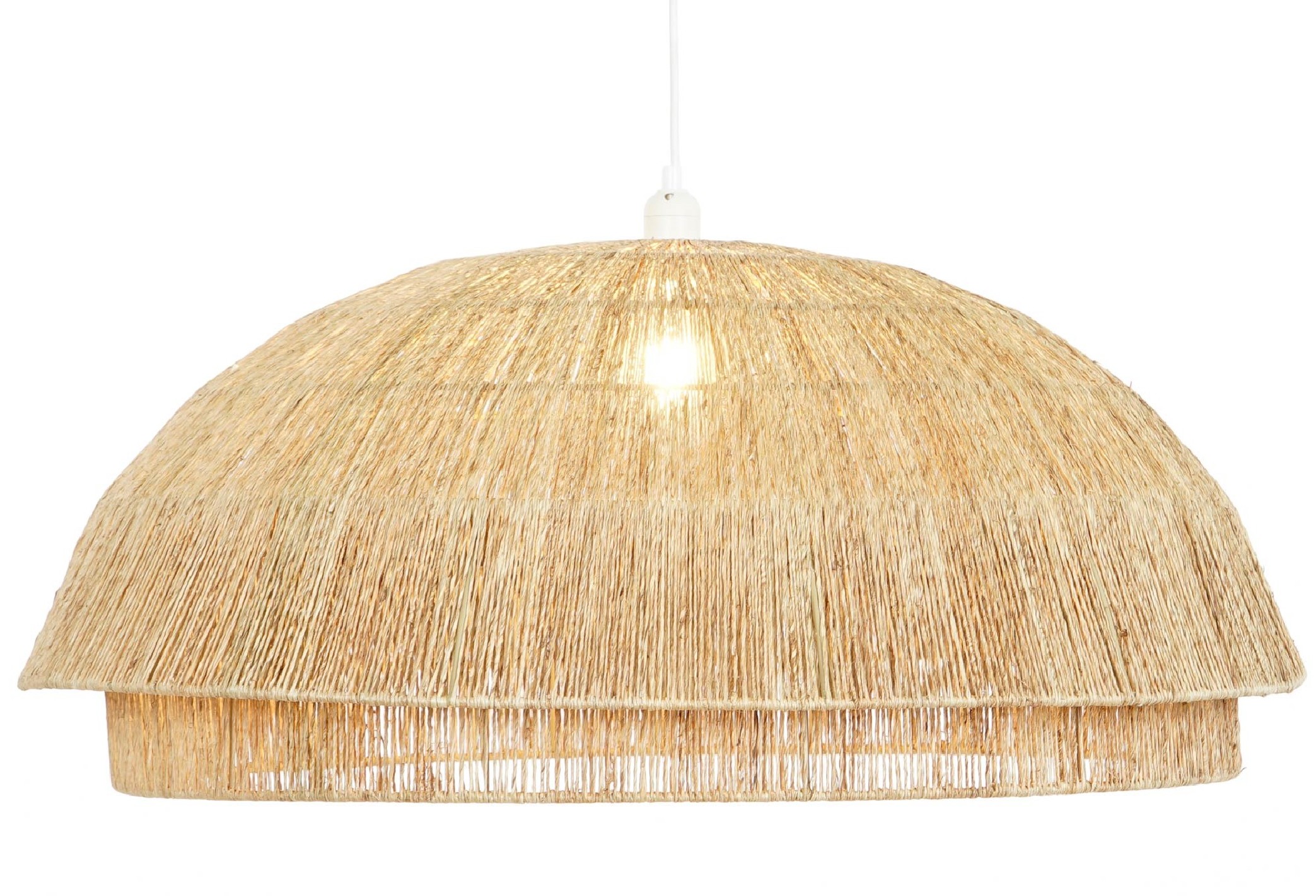 Lampara techo yute Cúpula