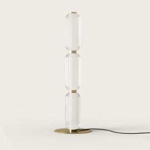 Lámpara de pie metal dorado mate Elma AROMAS