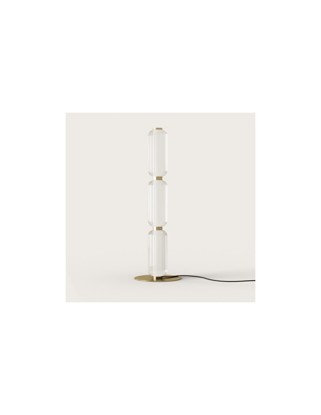 Lámpara de pie metal dorado mate Elma AROMAS