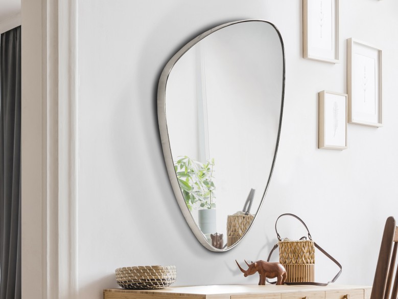 ·ORIO· TRIANGULAR MIRROR, 84x55, SILVER