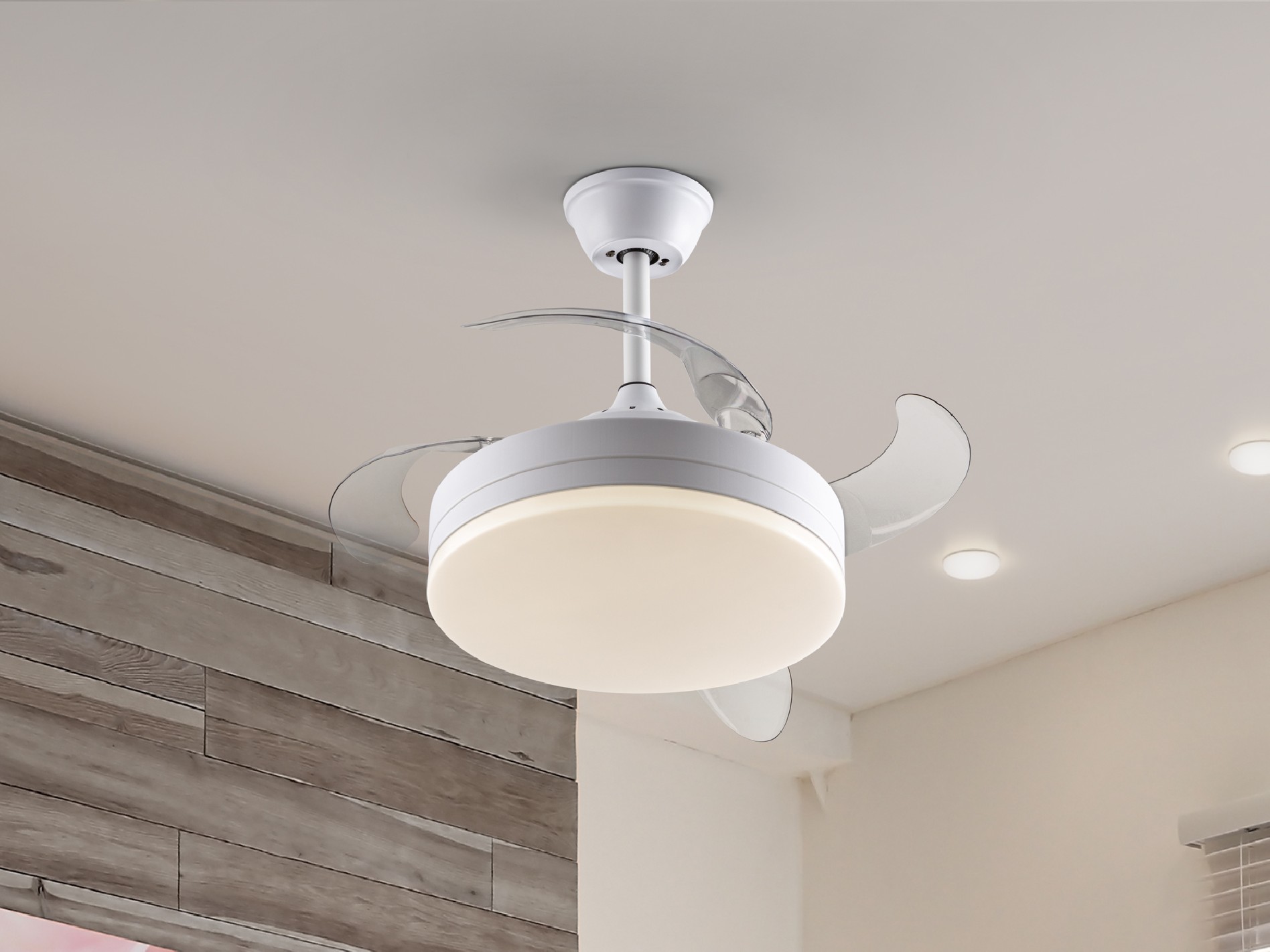 VENTO MINI - ALL WHITE FAN Ø40 DIMMABLE