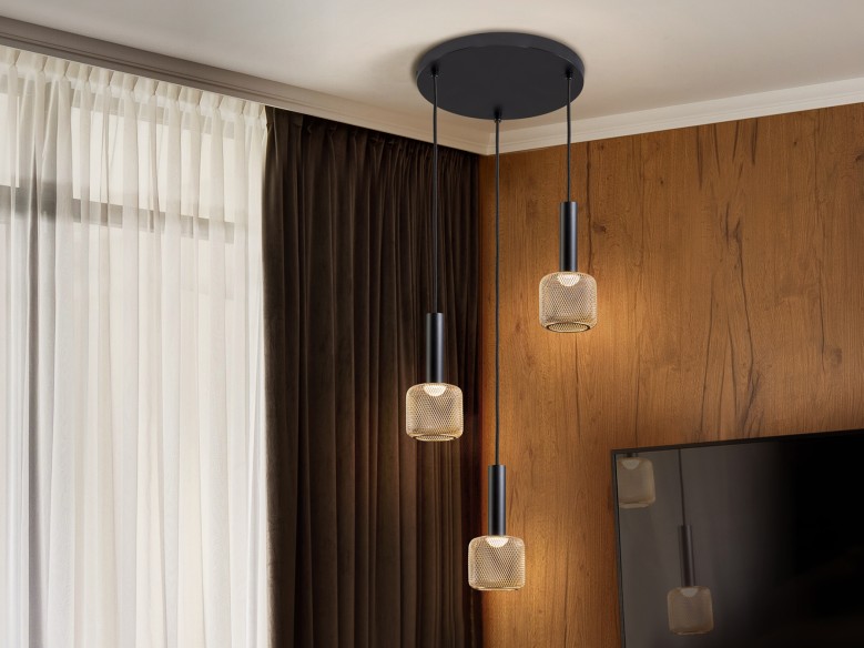 ·SINCRO· LAMP 3L., BLACK/GOLD