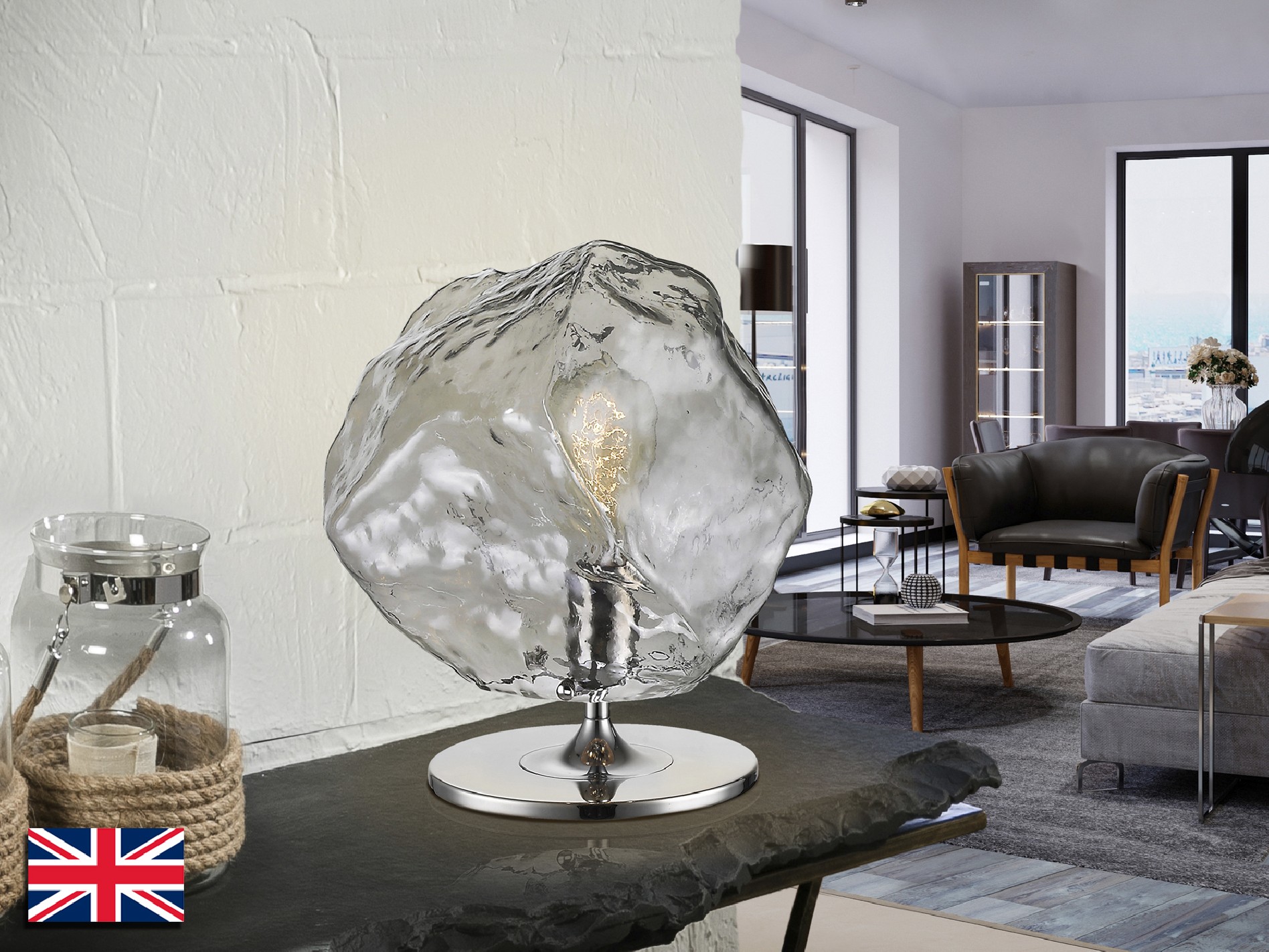 ·PETRA· TABLE LAMP 1L., CHROME, E27