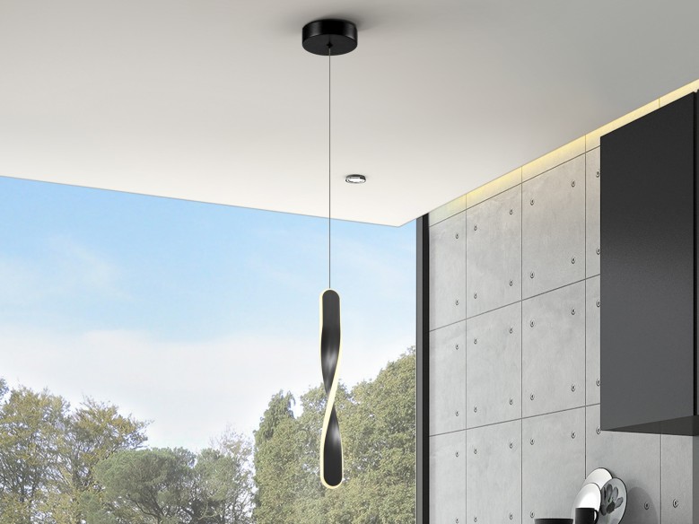 TWIST - LAMP 1L BLACK