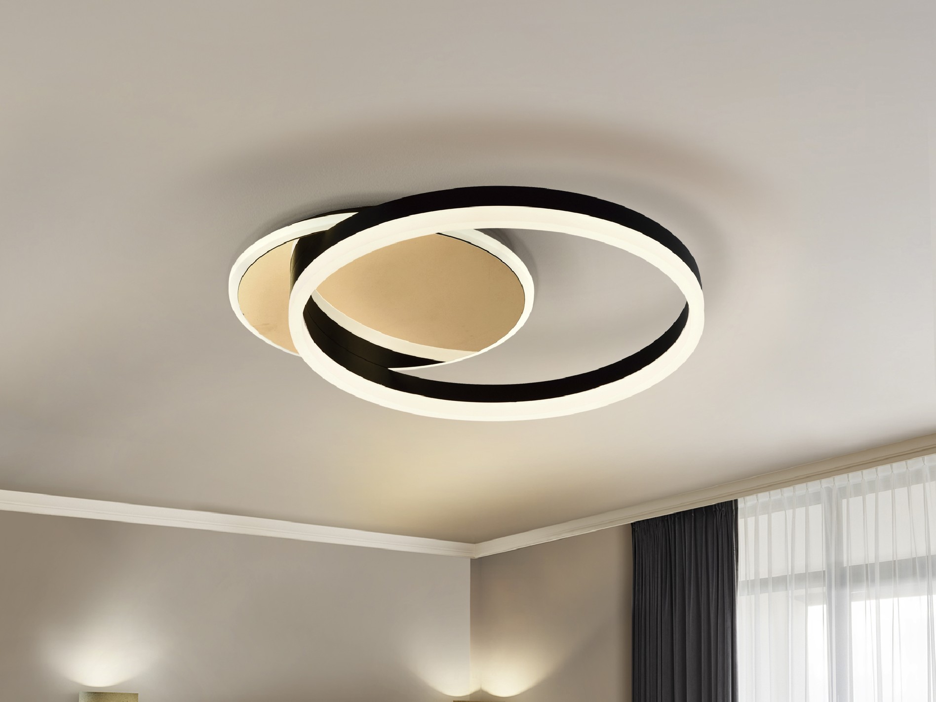 ·ORIEL· CEILING LAMP GOLD/BLACK