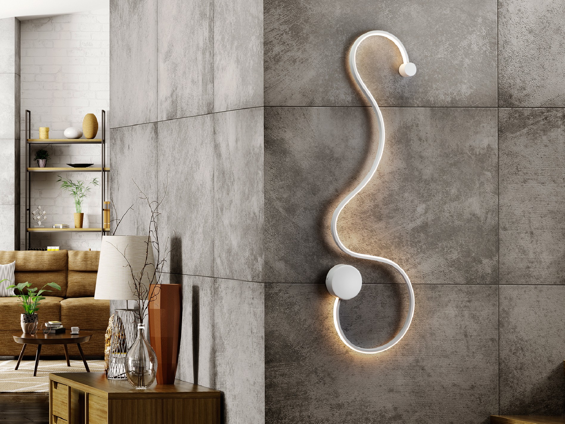 ·GRAFOS· LARGE WALL LAMP, WHITE