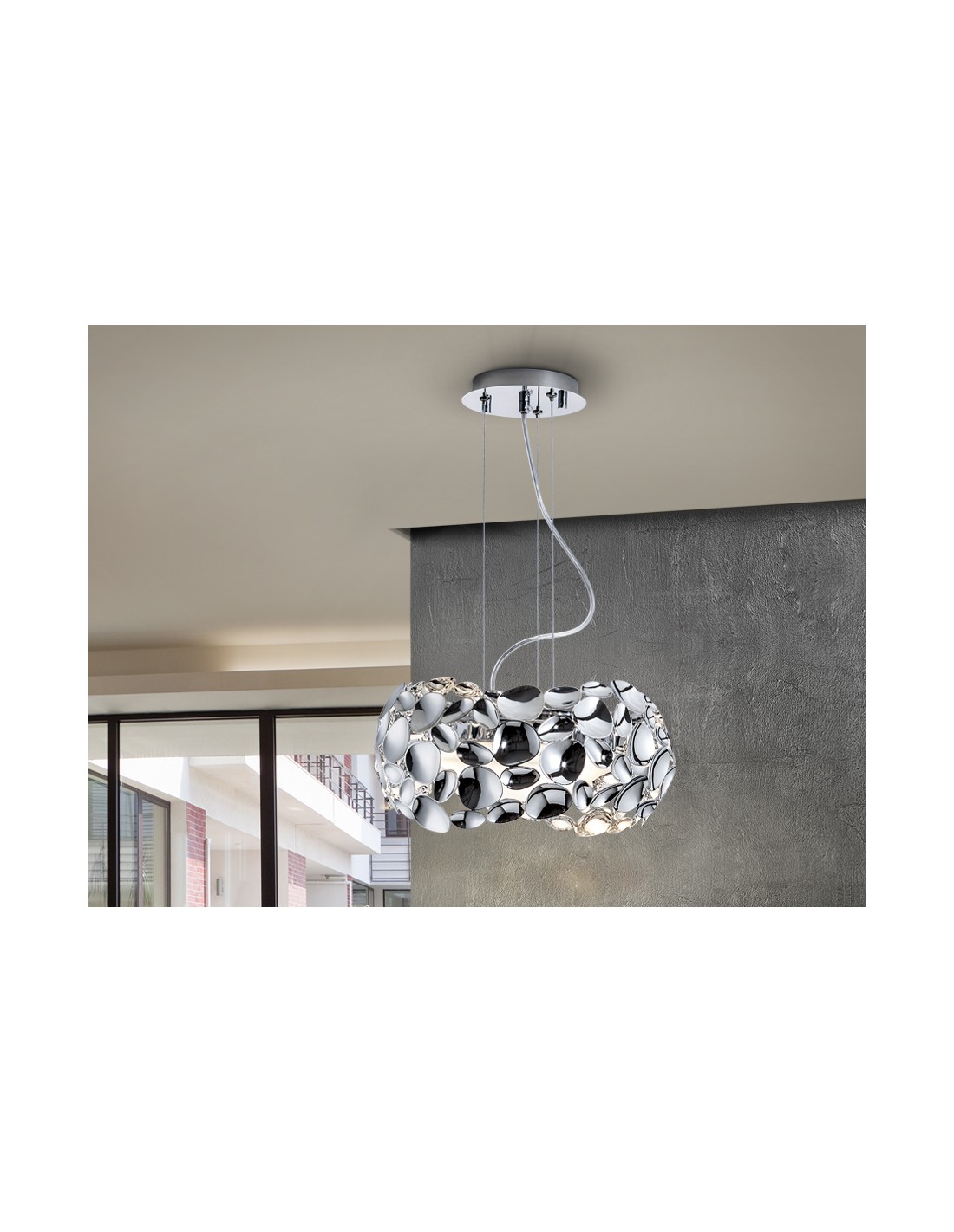 ·NARISA· LAMP, 3L., Ø32,CHROME