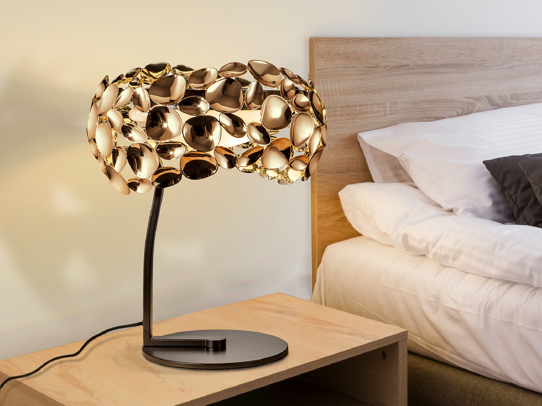 ·NARISA· TABLE LAMP 3L. ROSE GOLD