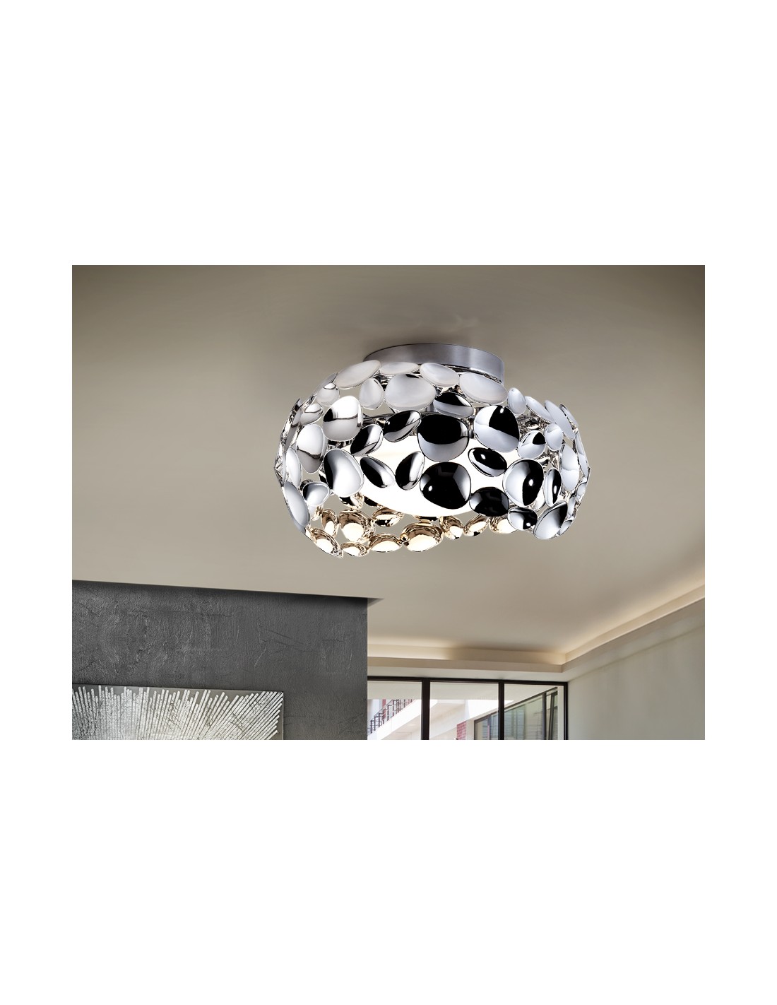 ·NARISA· CEILING LAMP, 3L. Ø32, CHROME