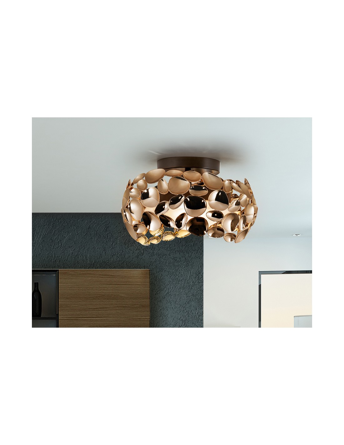 ·NARISA· CEILING LAMP 3L.Ø32 ROSE GOLD