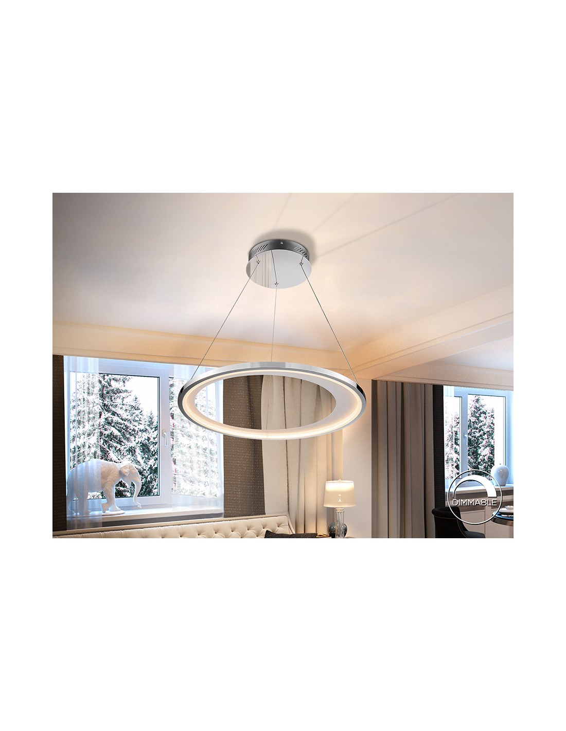 ·LARIS· LED LAMP Ø62, CHROME