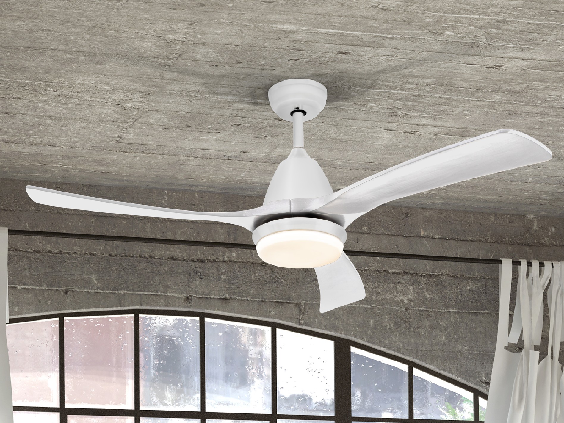 ·ASPAS· FAN, WHITE DIMMABLE