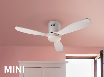 SIROCO MINI- WHITE FAN DIMMABLE