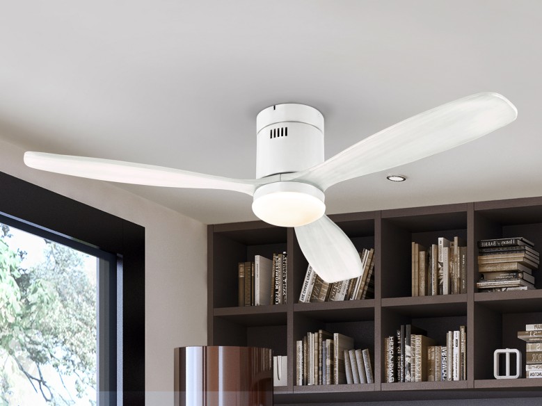 SIROCO - WHITE FAN D132 DIMMABLE.