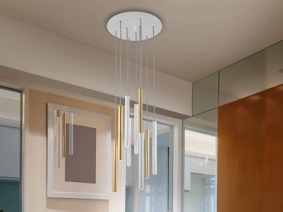 LAMPARA·VARAS·ORO/BLANCO 9L