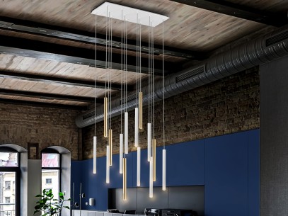 ·VARAS· LAMP,14L., GOLD/WHITE. MAX 3M.