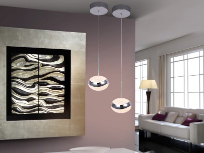 LAMPARA LED·LIPSE· 1 LUZ CROMO