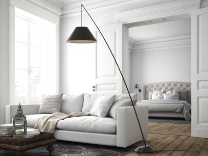 ·JUNCO· FLOOR LAMP, BLACK