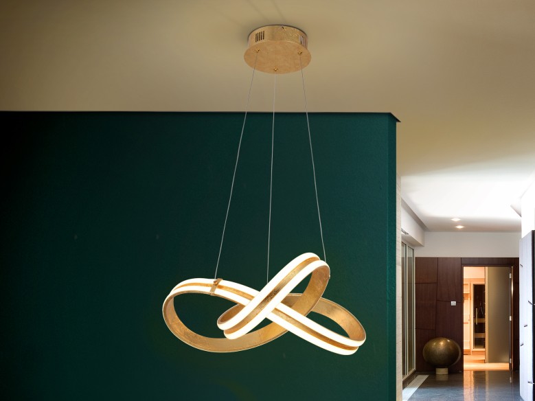 ·LAZAS· LAMP, GOLD LEAF, Ø52