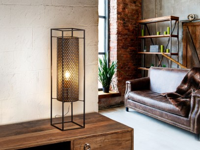 ·VERA·LARGE LANTERN,BLACK/GOLD